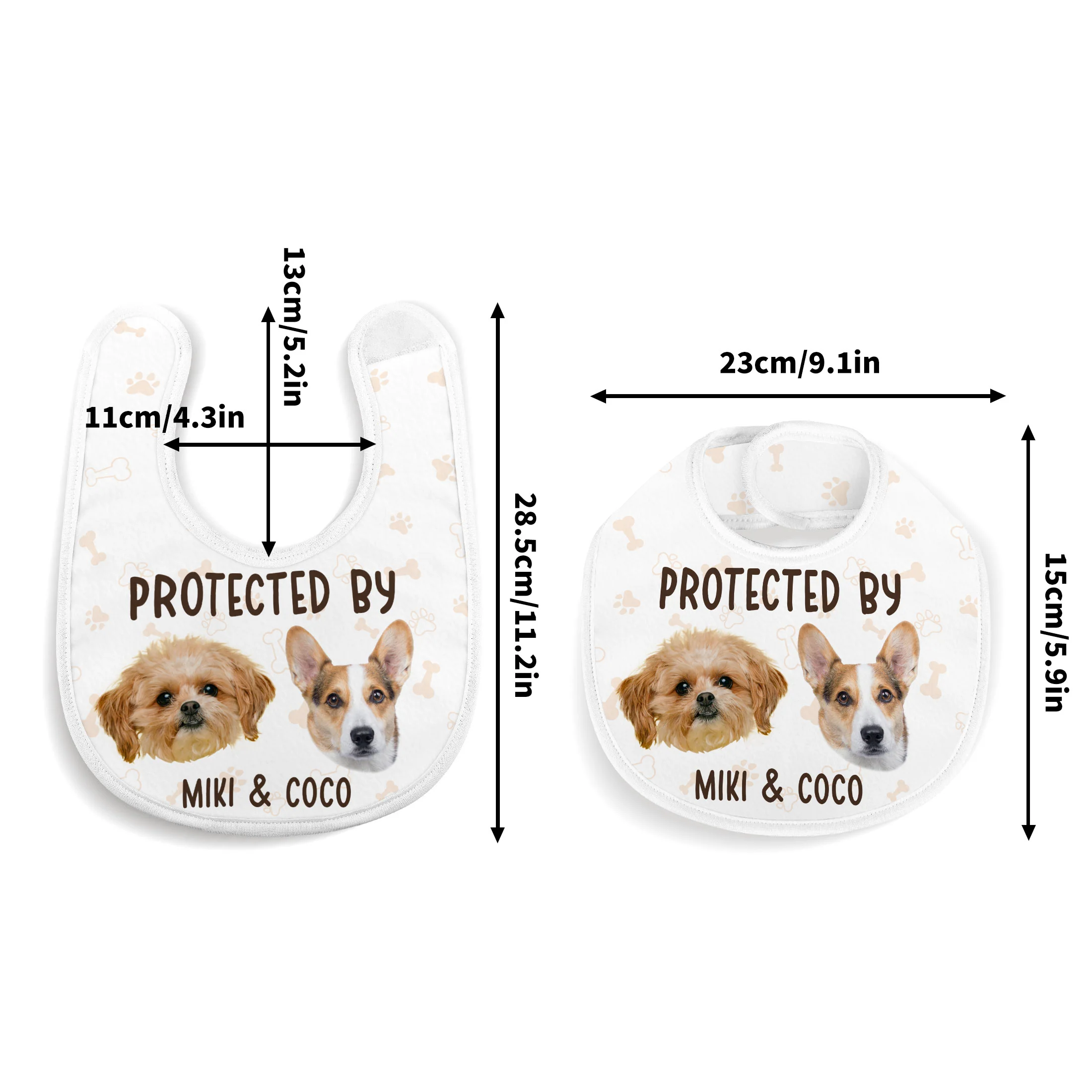 Protected By - Personalized Baby Bib - Image 4