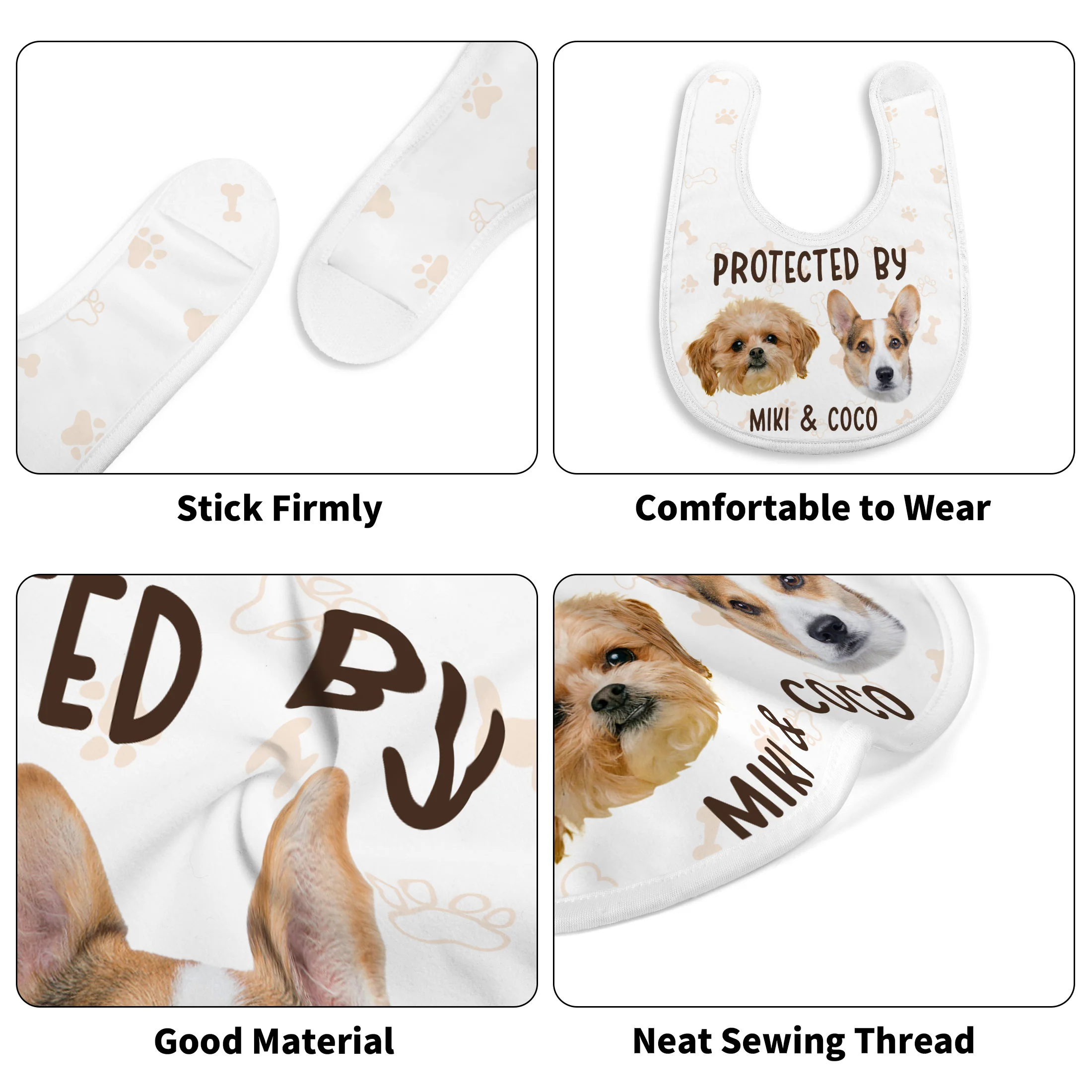 Protected By - Personalized Baby Bib - Image 5