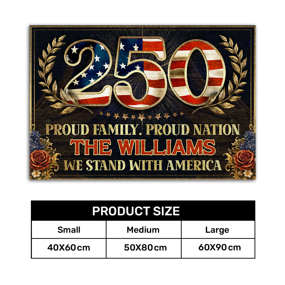 Proud Family. Proud Nation - Personalized Doormat - Image 7