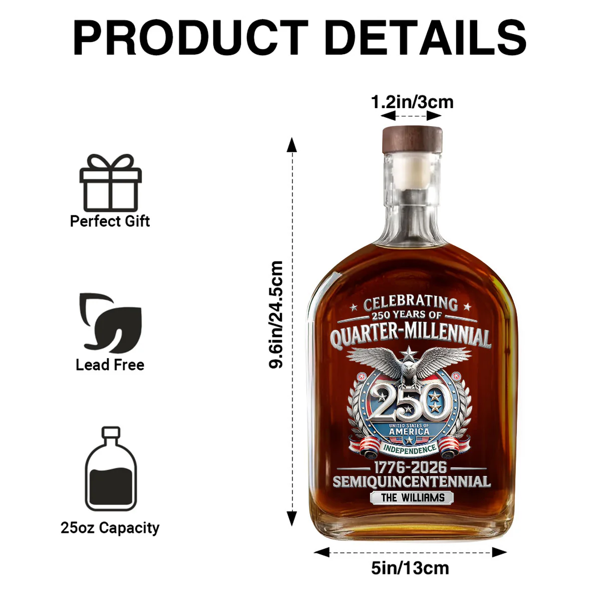 Proud Hearts Stand Tall - Personalized Whiskey Bottle - Image 7