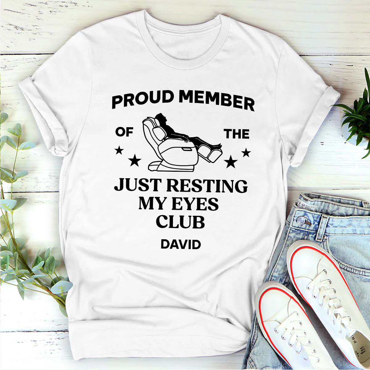 Proud Member Of The Just Resting My Eyes Club - Personalized 2D Unisex T-shirt