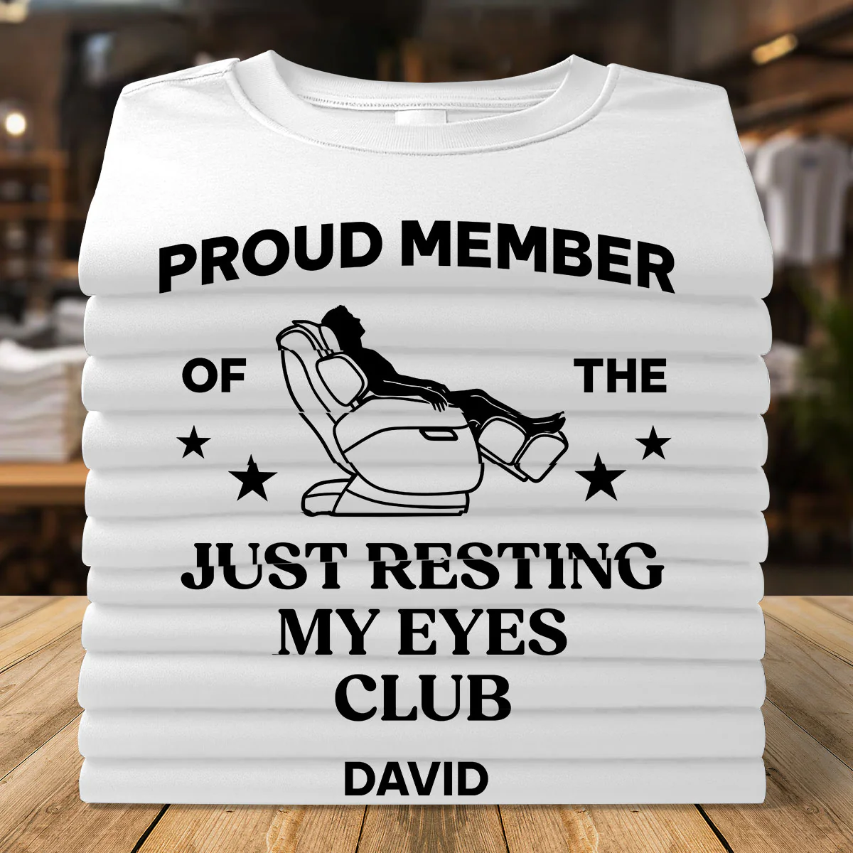 Proud Member Of The Just Resting My Eyes Club - Personalized 2D Unisex T-shirt - Image 2