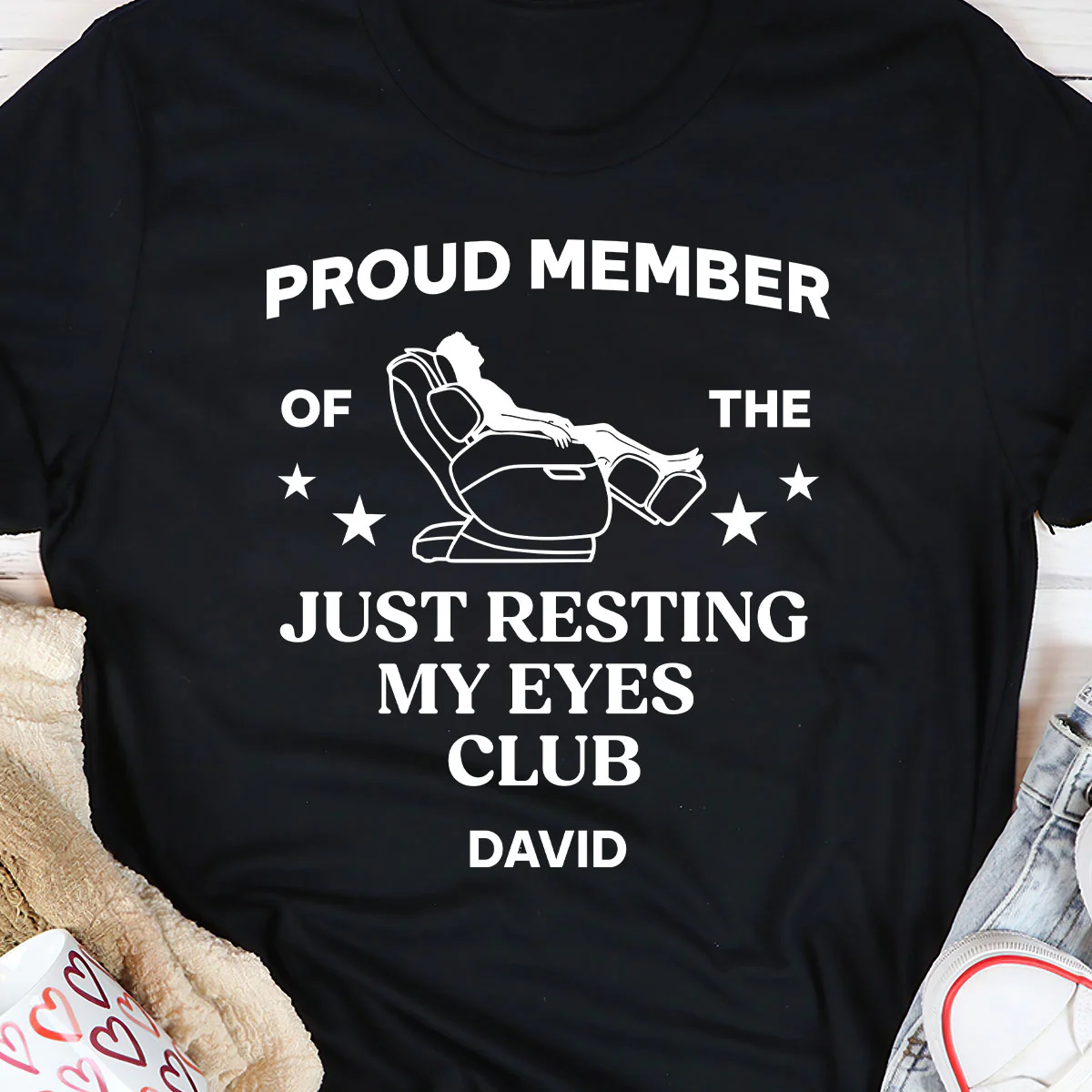 Proud Member Of The Just Resting My Eyes Club - Personalized 2D Unisex T-shirt - Image 5