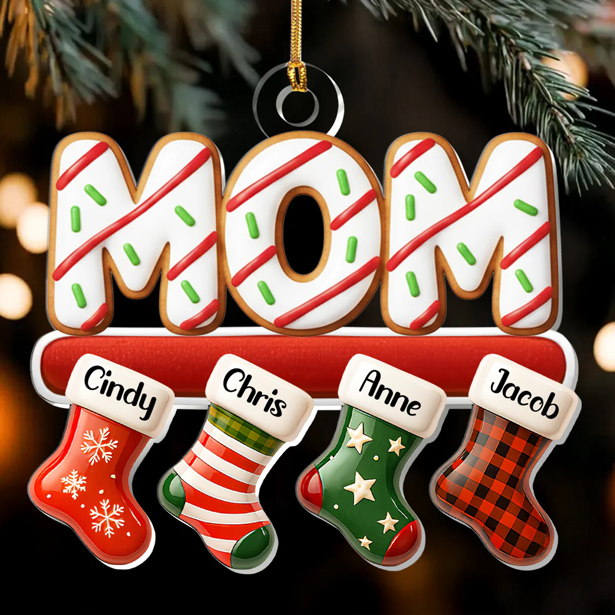 Proud To Be A Nana - Personalized 1-Layer Acrylic Ornament