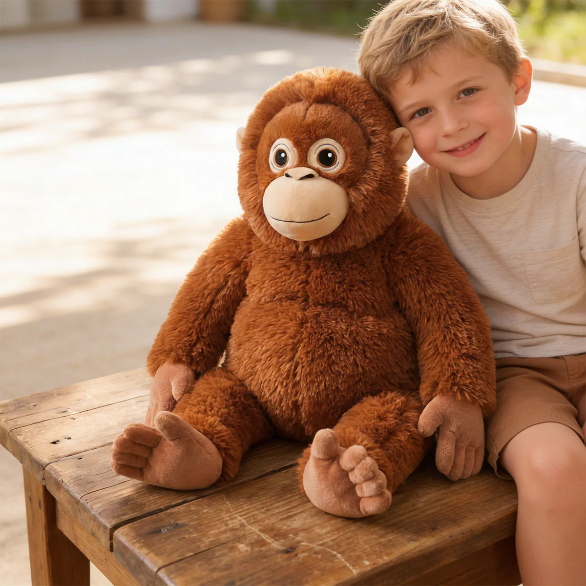 Punch Monkey Plush, Viral Orangutan Plush Toy, Emotional Support Stuffed Animal - Orangutan Plush Toy - Image 3