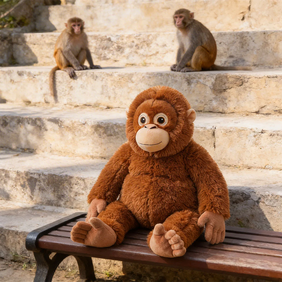 Punch Monkey Plush, Viral Orangutan Plush Toy, Emotional Support Stuffed Animal - Orangutan Plush Toy - Image 4