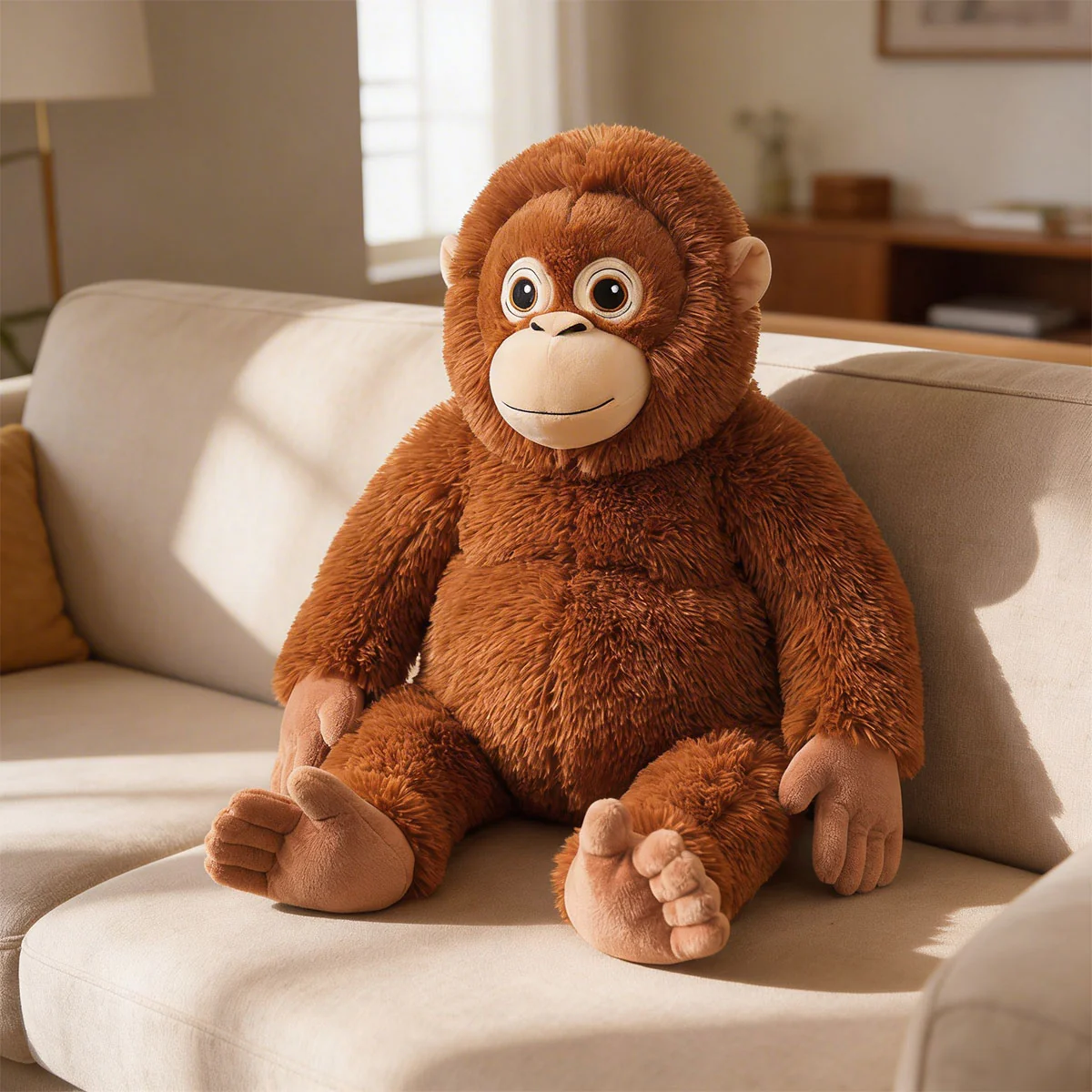 Punch Monkey Plush, Viral Orangutan Plush Toy, Emotional Support Stuffed Animal - Orangutan Plush Toy - Image 5