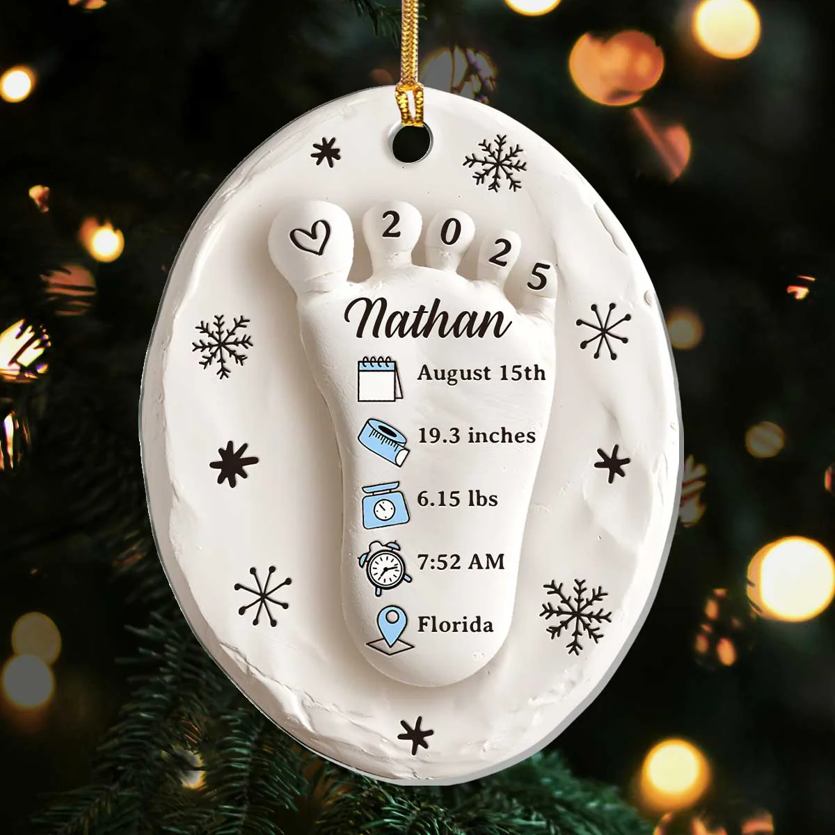 Pure Blessing - Personalized 1-Layer Acrylic Ornament