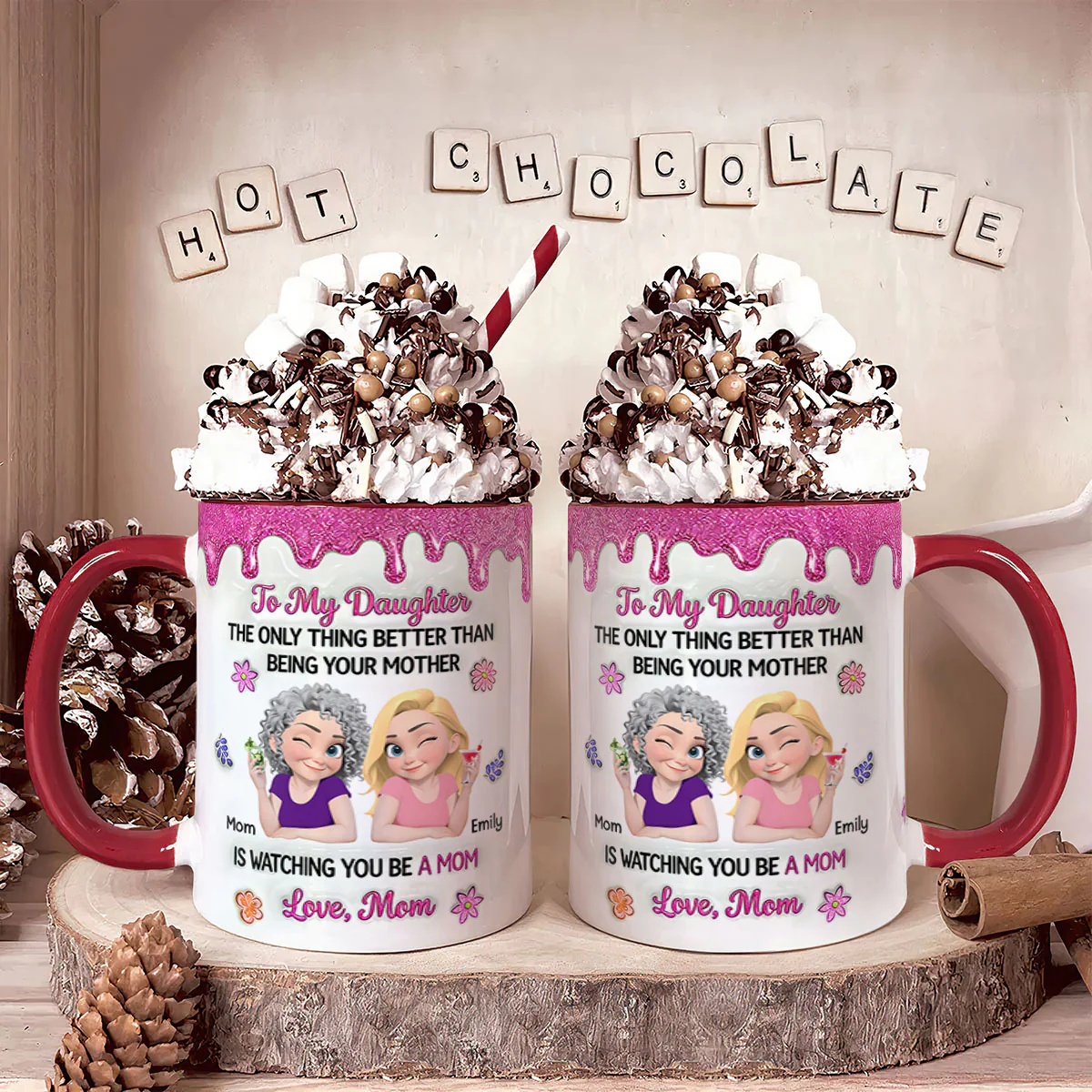 Purple Blink The Only Thing Better Than Being Your Mother - Personalized Accent Mug - Image 4