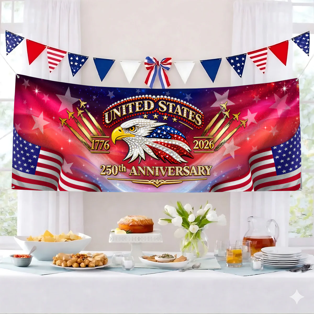 Retro 250th Anniversary - Custom Horizontal Banner - Image 4