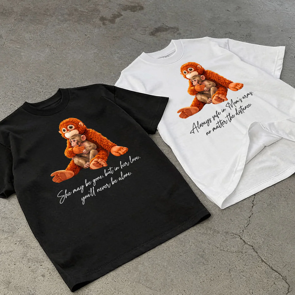 Safe In The Arms Of Mom - Personalized 2D Unisex T-shirt - Image 4