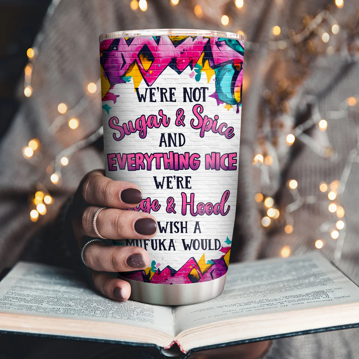 Sassy Soul Sisters - Personalized Stainless Steel Tumbler - Image 3