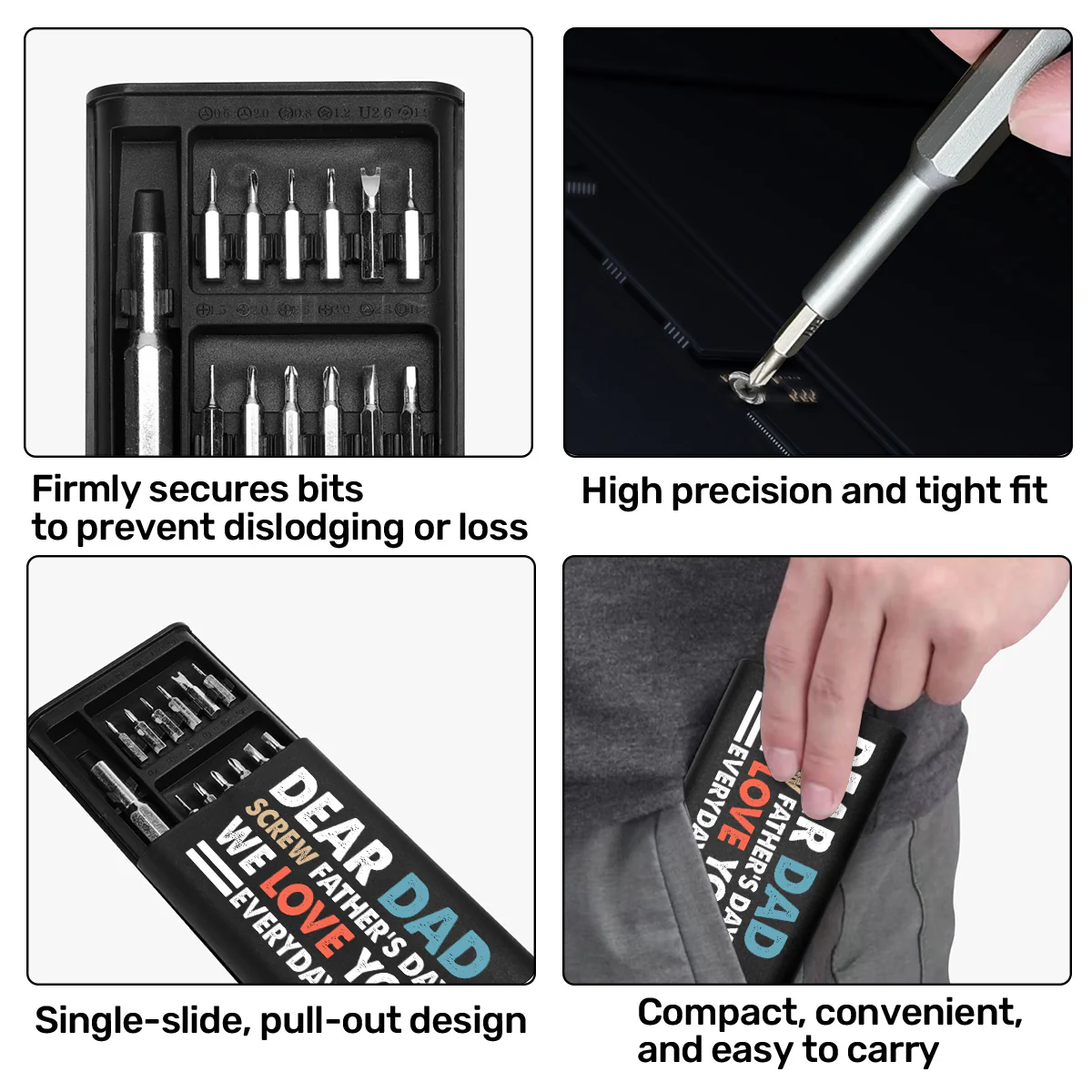 Screw Father's Day We Love You Everyday - Personalized Screwdriver Set - Image 5