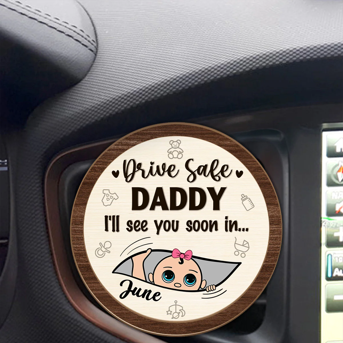 See You Soon - Personalized Car Visor Clip - Image 4