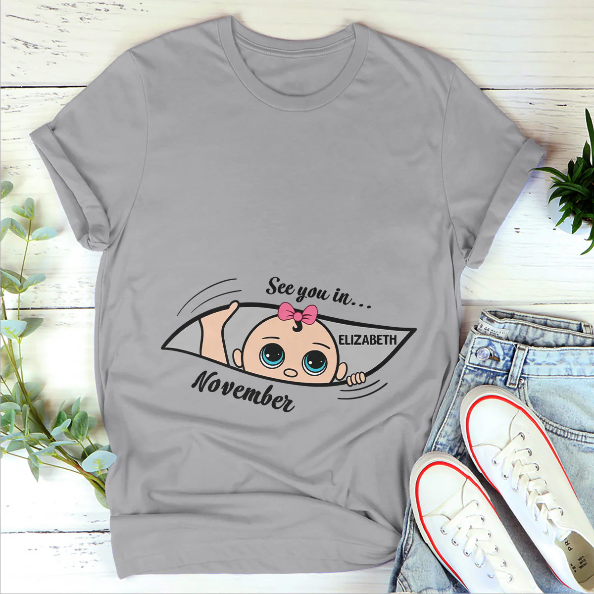 See You Soon - Personalized Classic Unisex T-shirt - Image 4