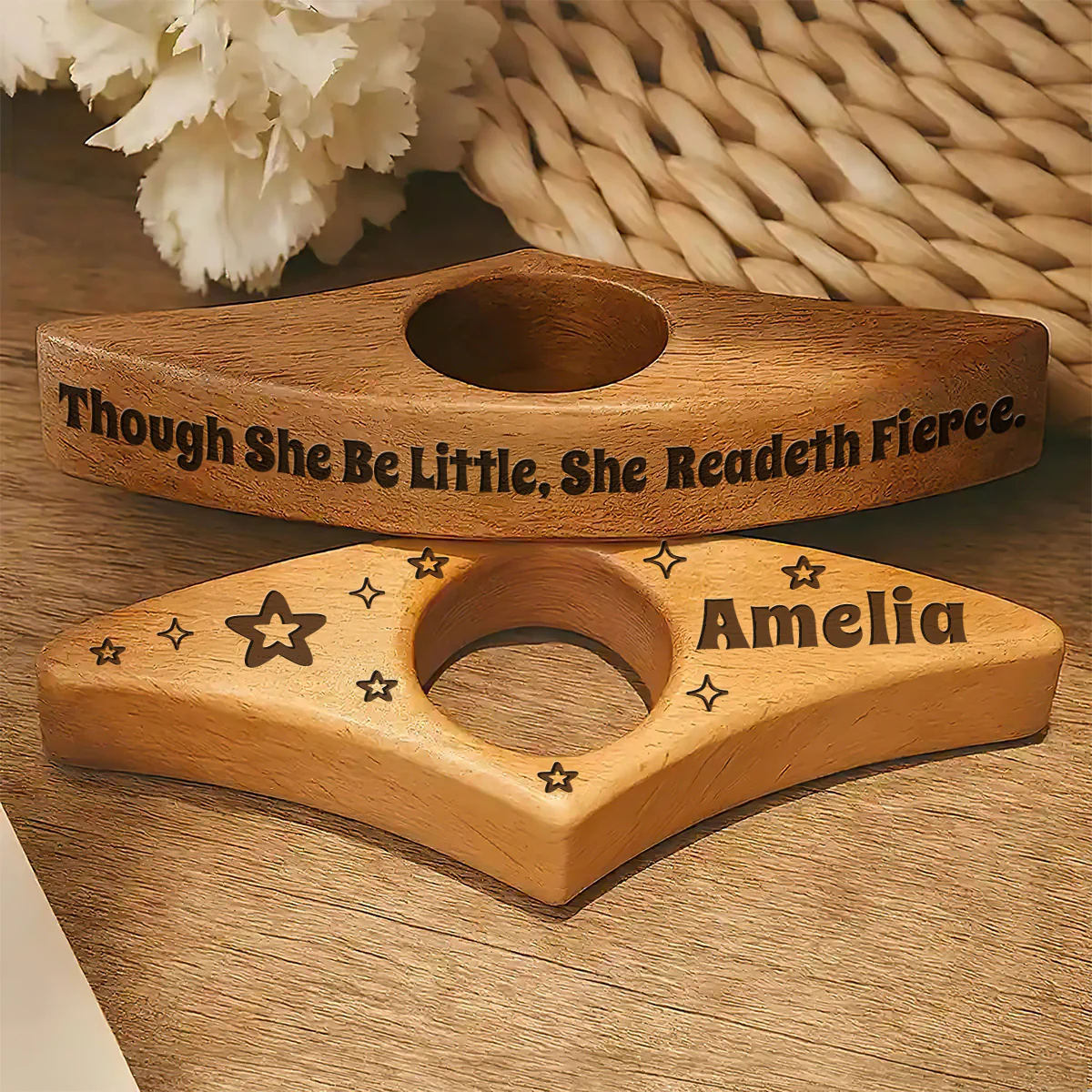 She Readeth Fierce - Personalized Book Page Holder - Image 3