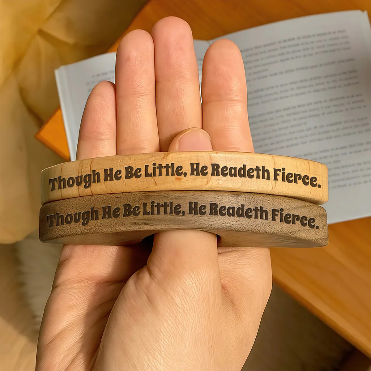She Readeth Fierce - Personalized Book Page Holder - Image 4