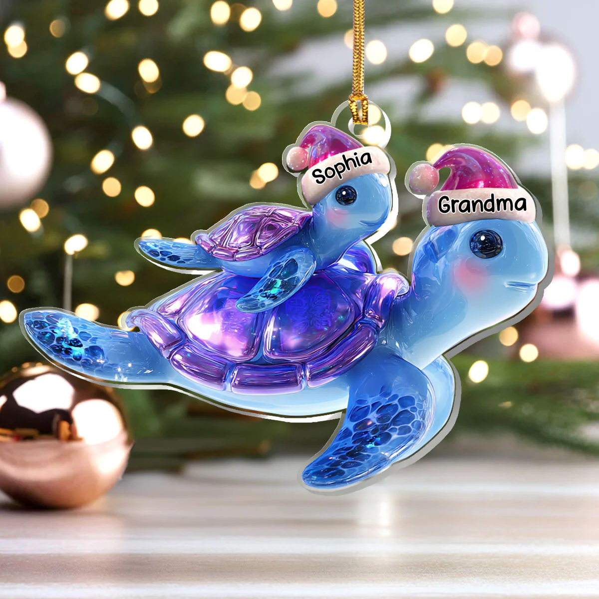 Shell Of Love - Personalized 1-Layer Acrylic Ornament - Image 4