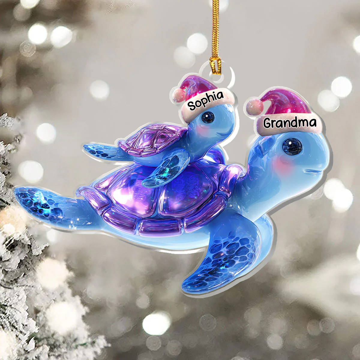 Shell Of Love - Personalized 1-Layer Acrylic Ornament - Image 5