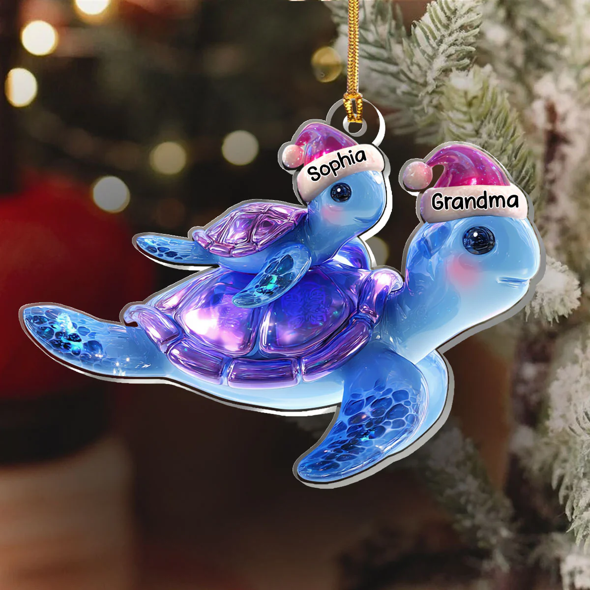 Shell Of Love - Personalized 1-Layer Acrylic Ornament - Image 6