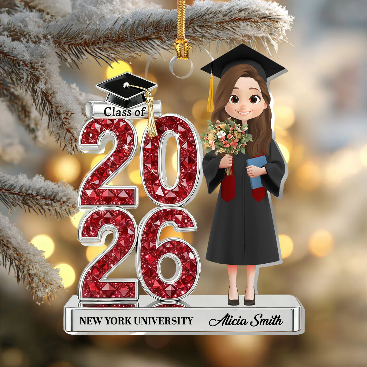 Shining Graduation Year Gift - Personalized 1-Layer Acrylic Ornament
