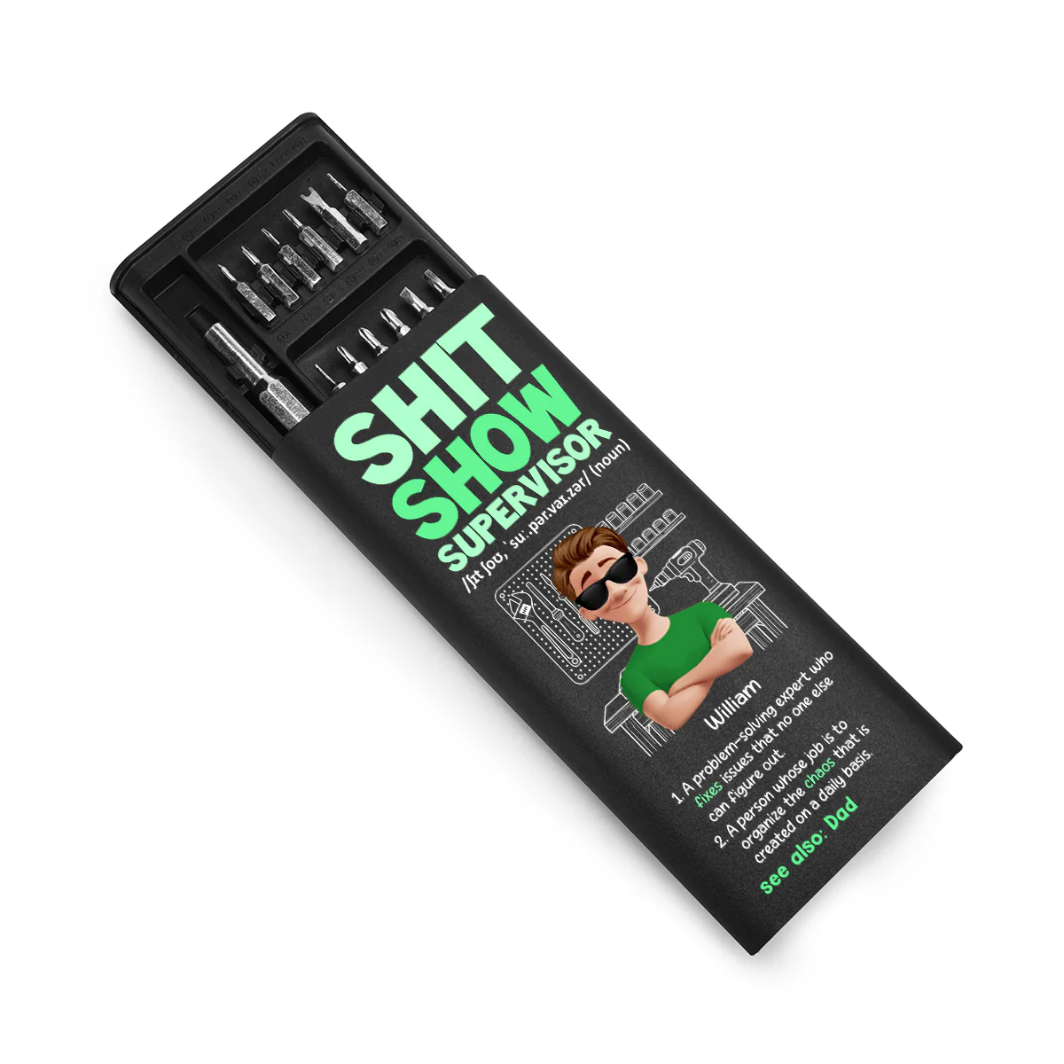 Shit Show Supervisor - Personalized Screwdriver Set - Image 2
