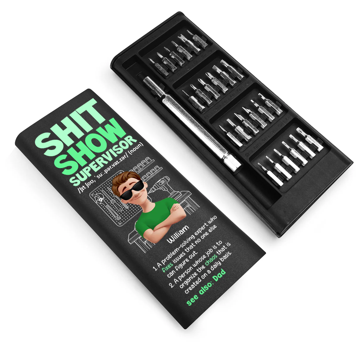 Shit Show Supervisor - Personalized Screwdriver Set - Image 4