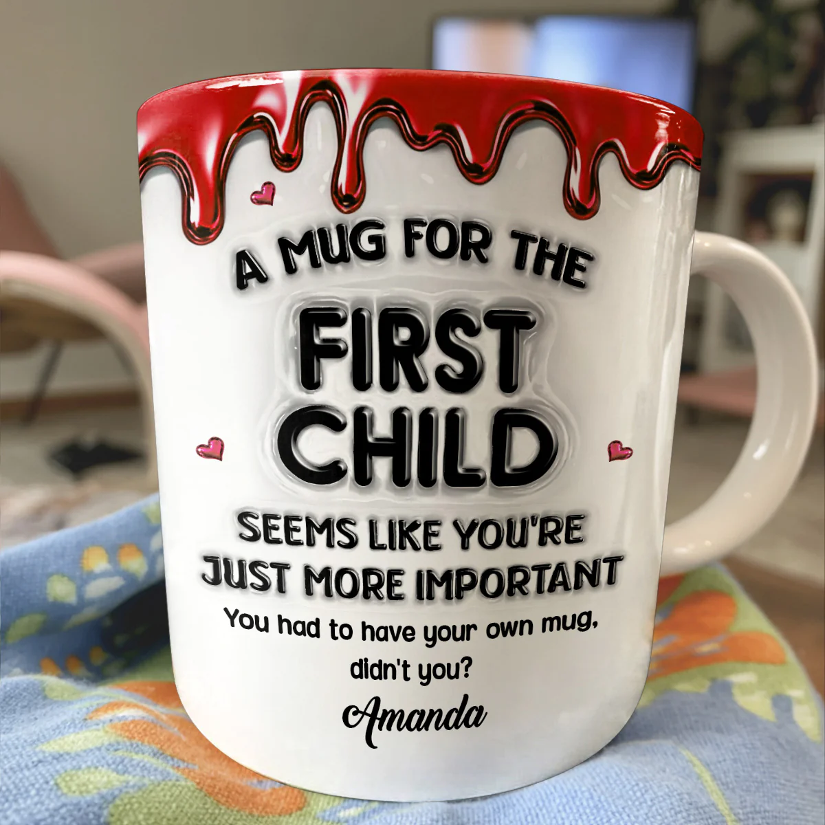 Sibling Truth Trio 2 - Personalized Ceramic Coffee Mug - Image 3