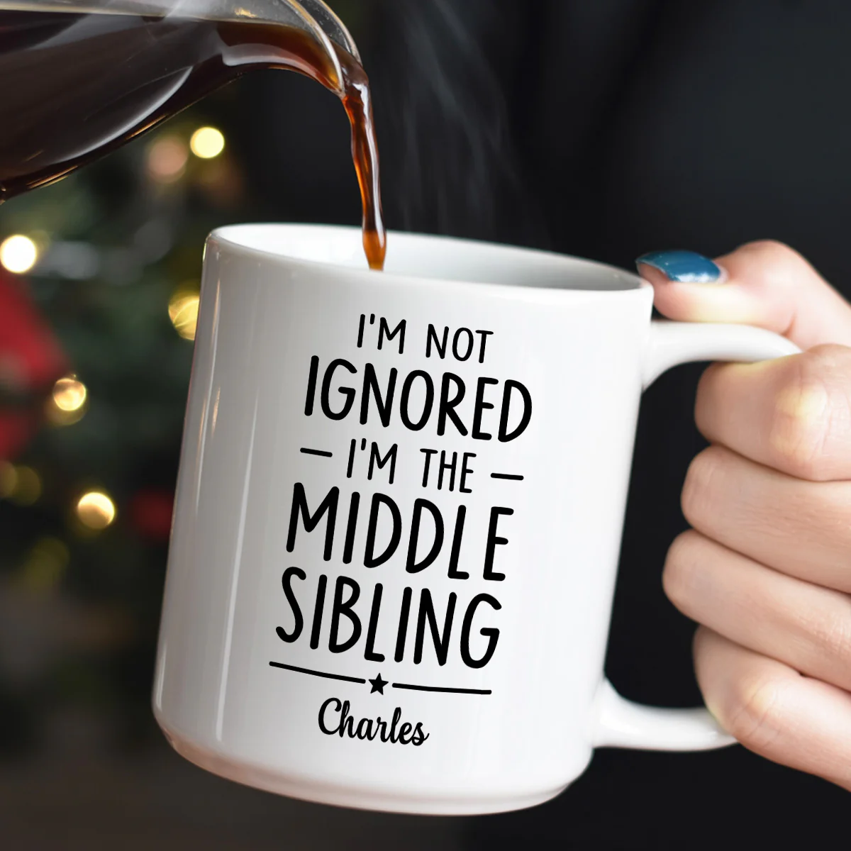 Sibling Truth Trio - Personalized Ceramic Coffee Mug - Image 6