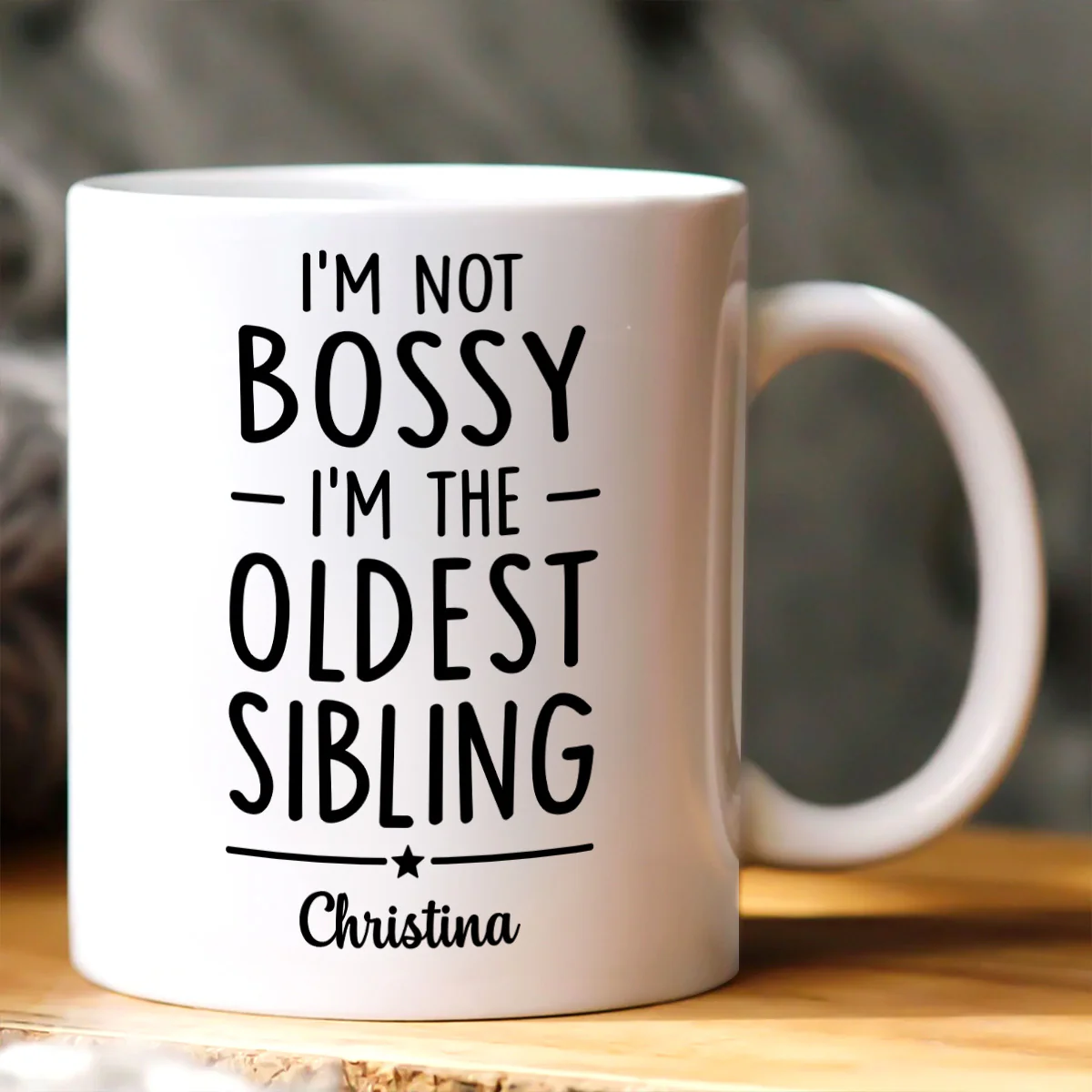 Sibling Truth Trio - Personalized Ceramic Coffee Mug - Image 2