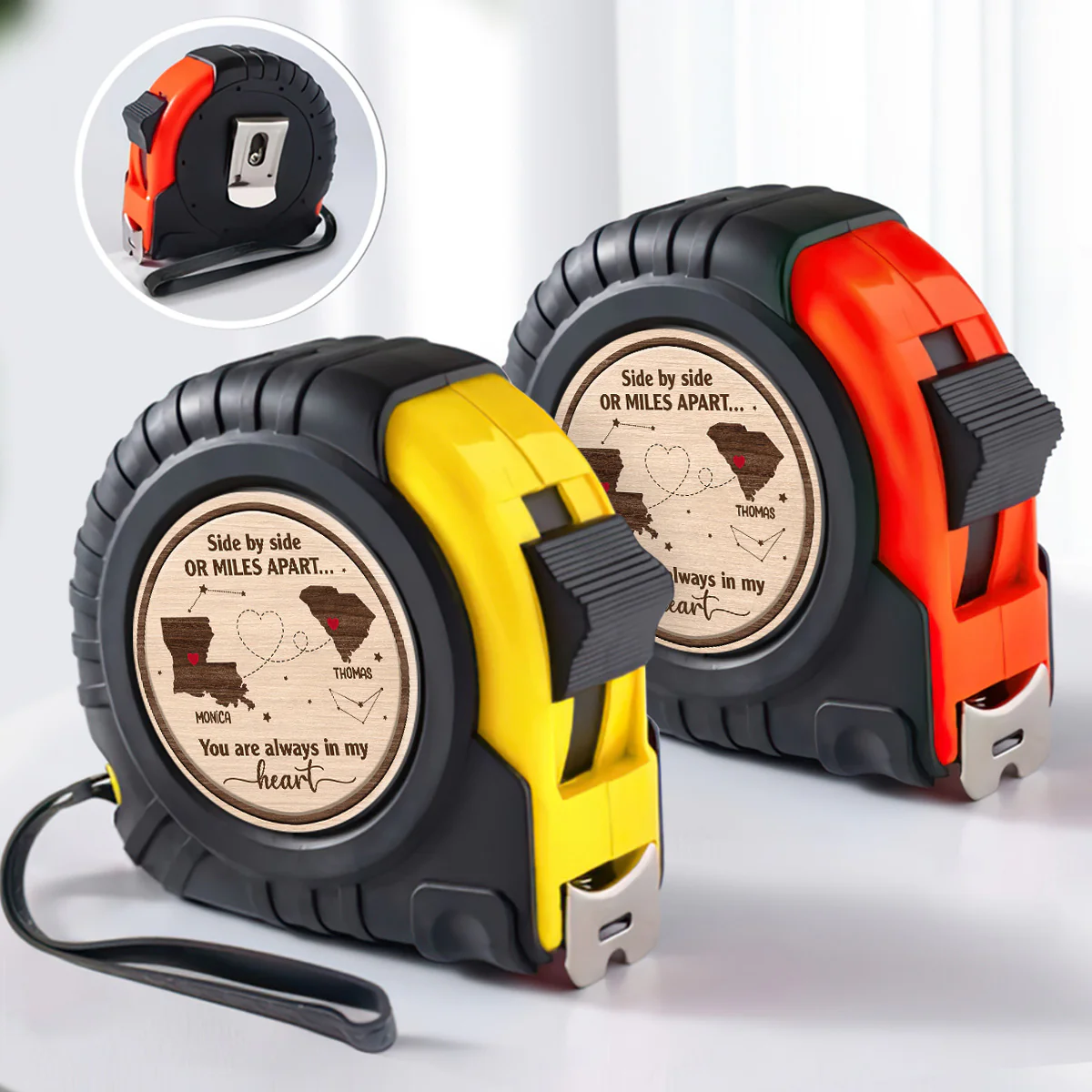 Side By Side - Personalized Tape Measure - Image 3