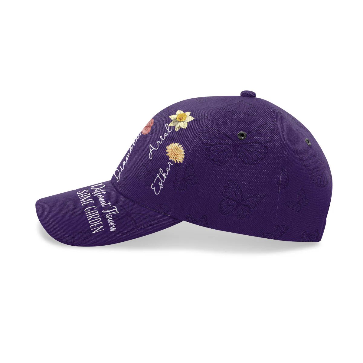 Sisters Are Different Flowers From The Same Garden - Personalized Classic Cap - Image 3