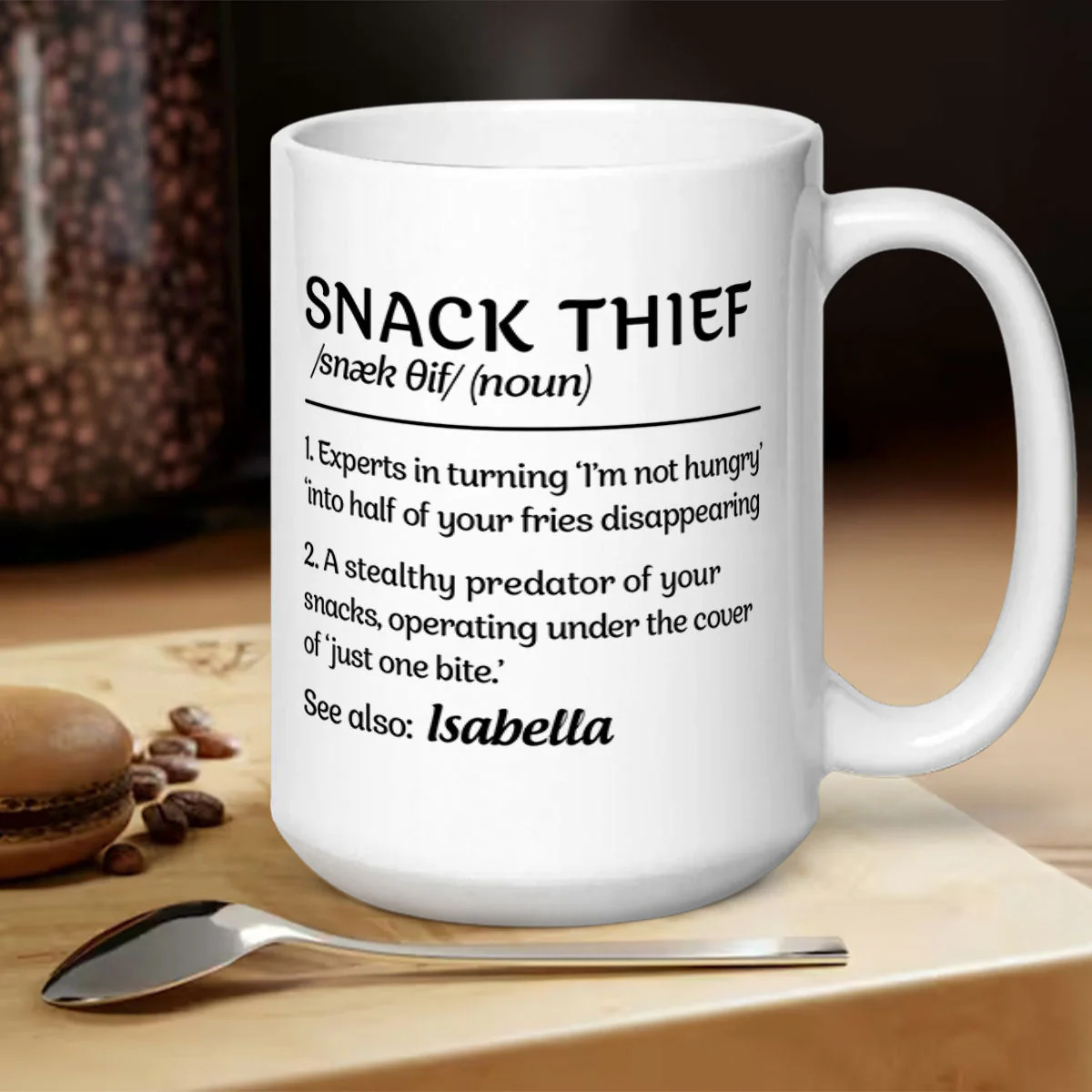 Snack Thief - Personalized Mug - Image 5