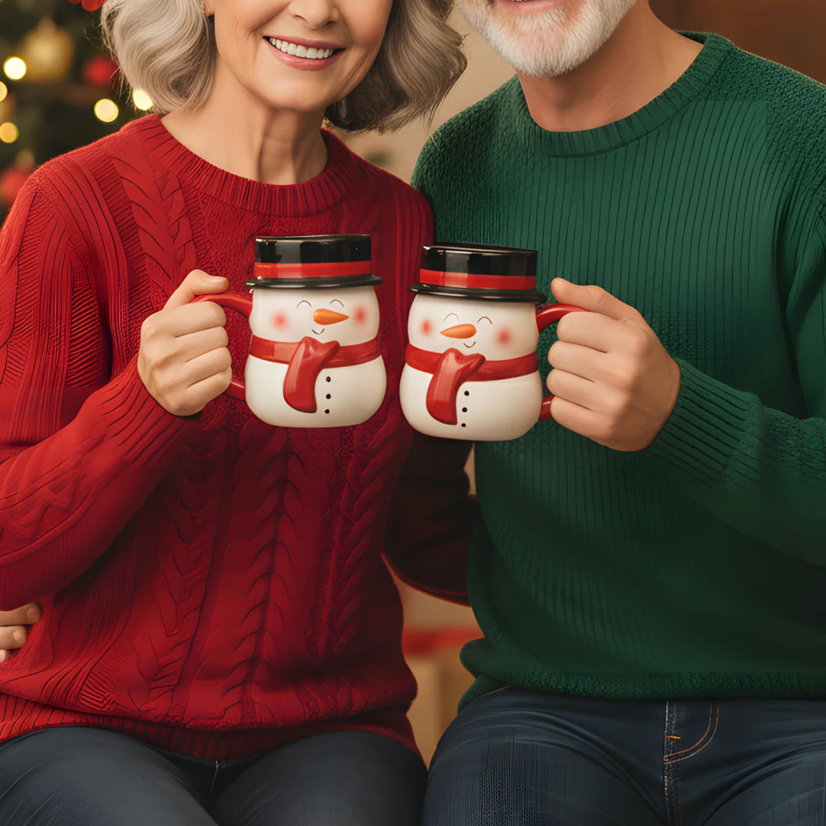 Snowman Mug - Personalized Christmas Ceramic Mug - Image 7