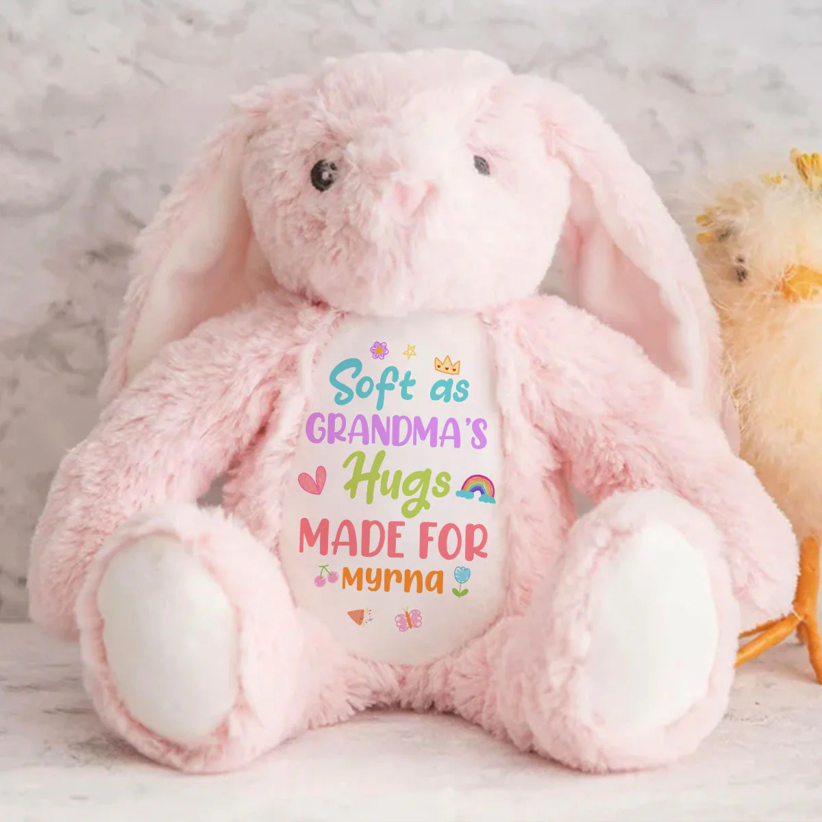 Soft As Grandma’s Hugs - Personalized Stuffed Bunny - Image 7