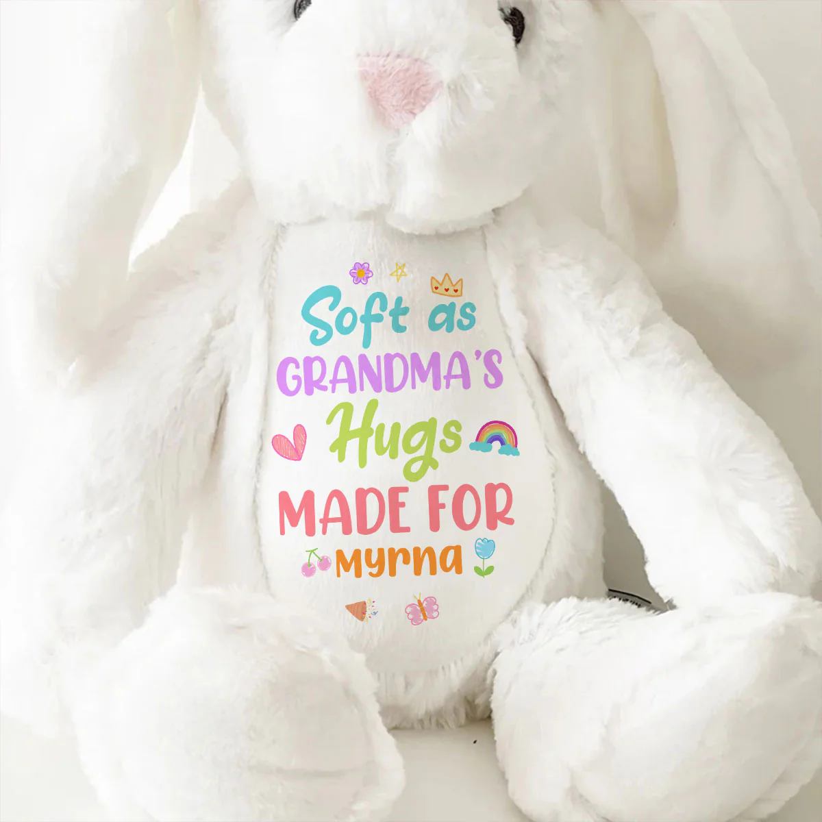 Soft As Grandma’s Hugs - Personalized Stuffed Bunny - Image 9