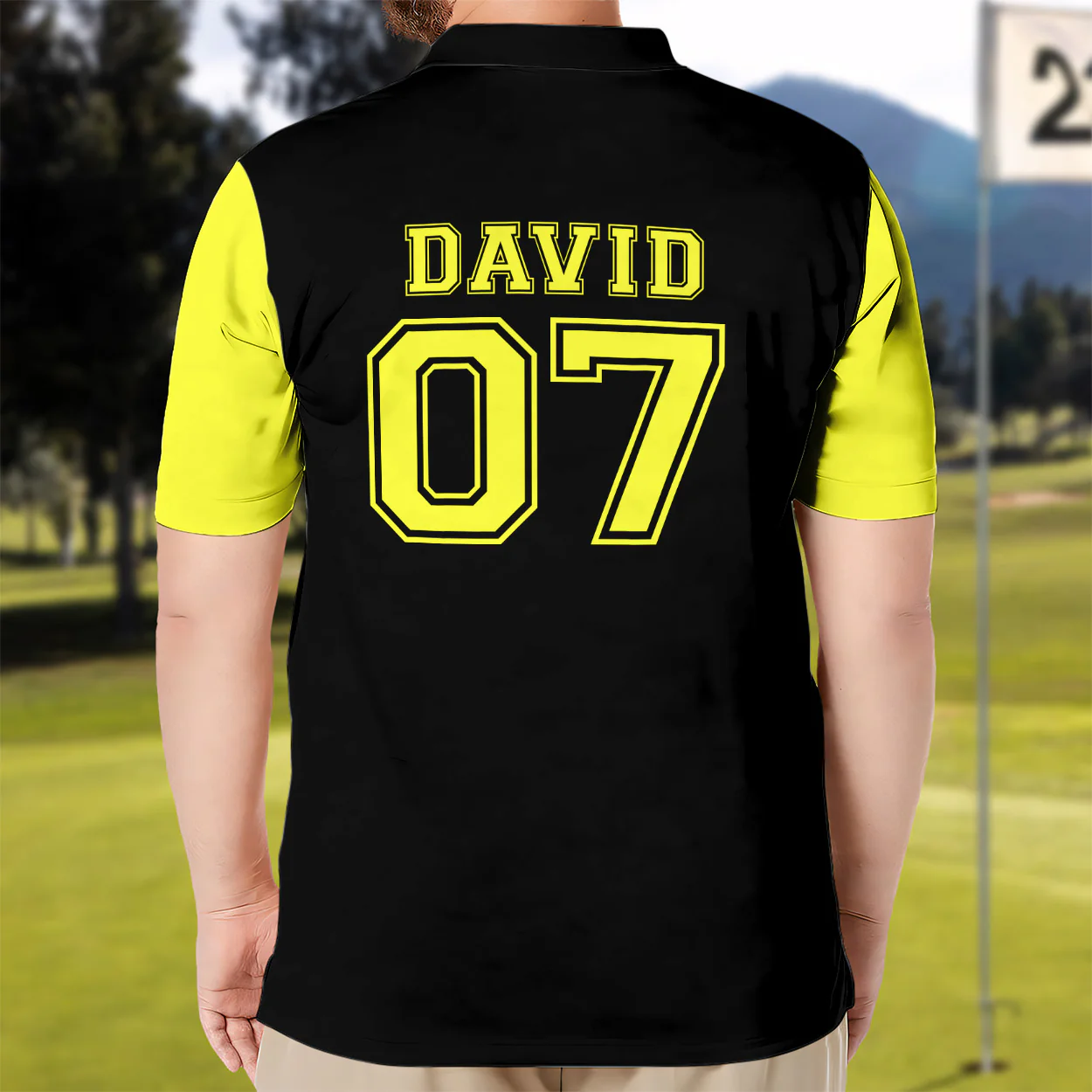 Softball Dad Like A Baseball Dad But With Bigger Balls - Personalized Polo Shirt - Image 3