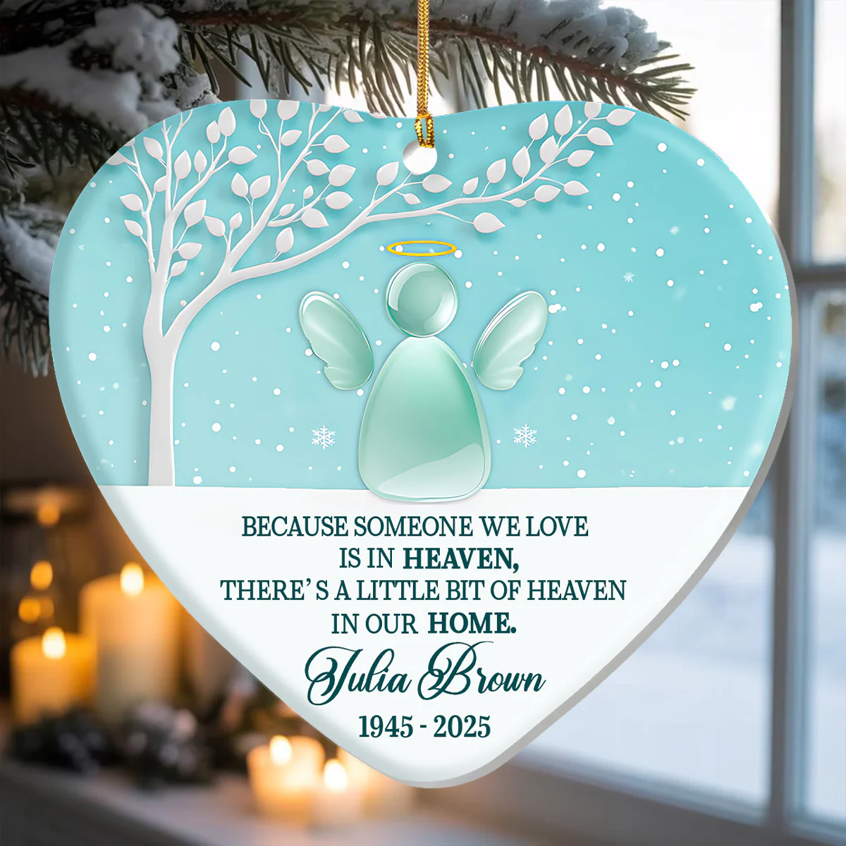 Someone We Love Is In Heaven - Personalized 1-Layer Acrylic Ornament - Image 5