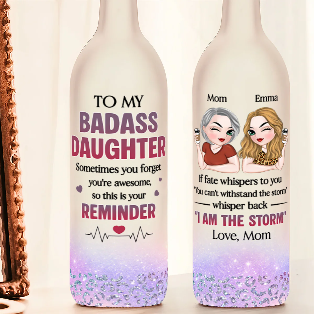 Sometimes You Forget You're Awesome So This Is Your Reminder - Personalized Bottle Lamp - Image 5