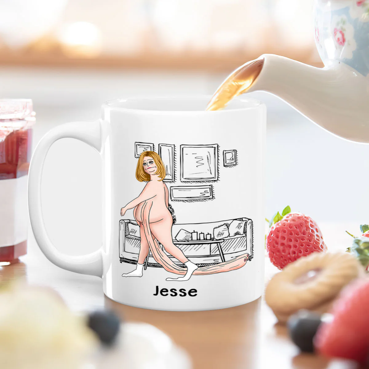 Sorry For Dragging You Down - Personalized Ceramic Coffee Mug - Image 4