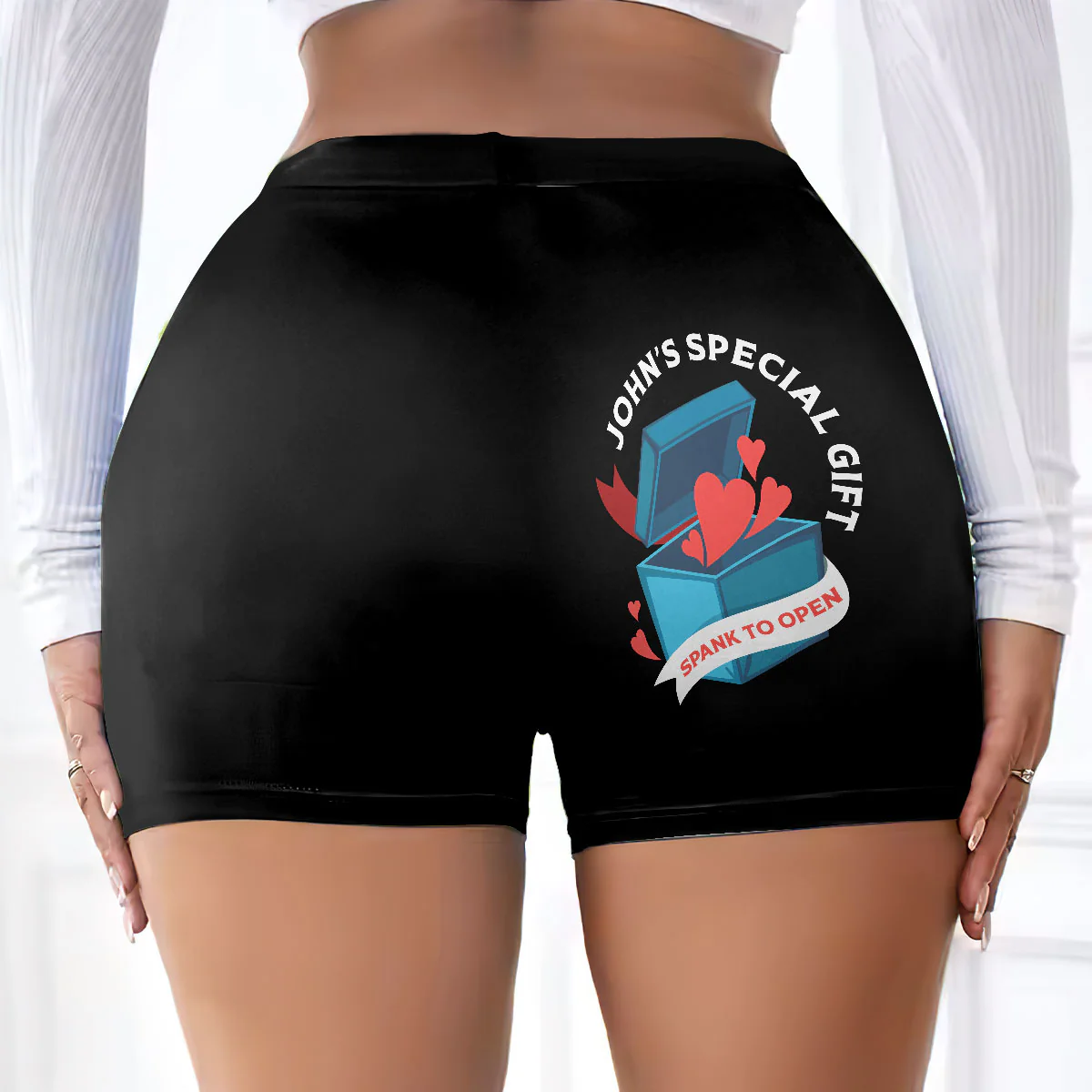 Special Gift For Husband - Personalized Short Leggings