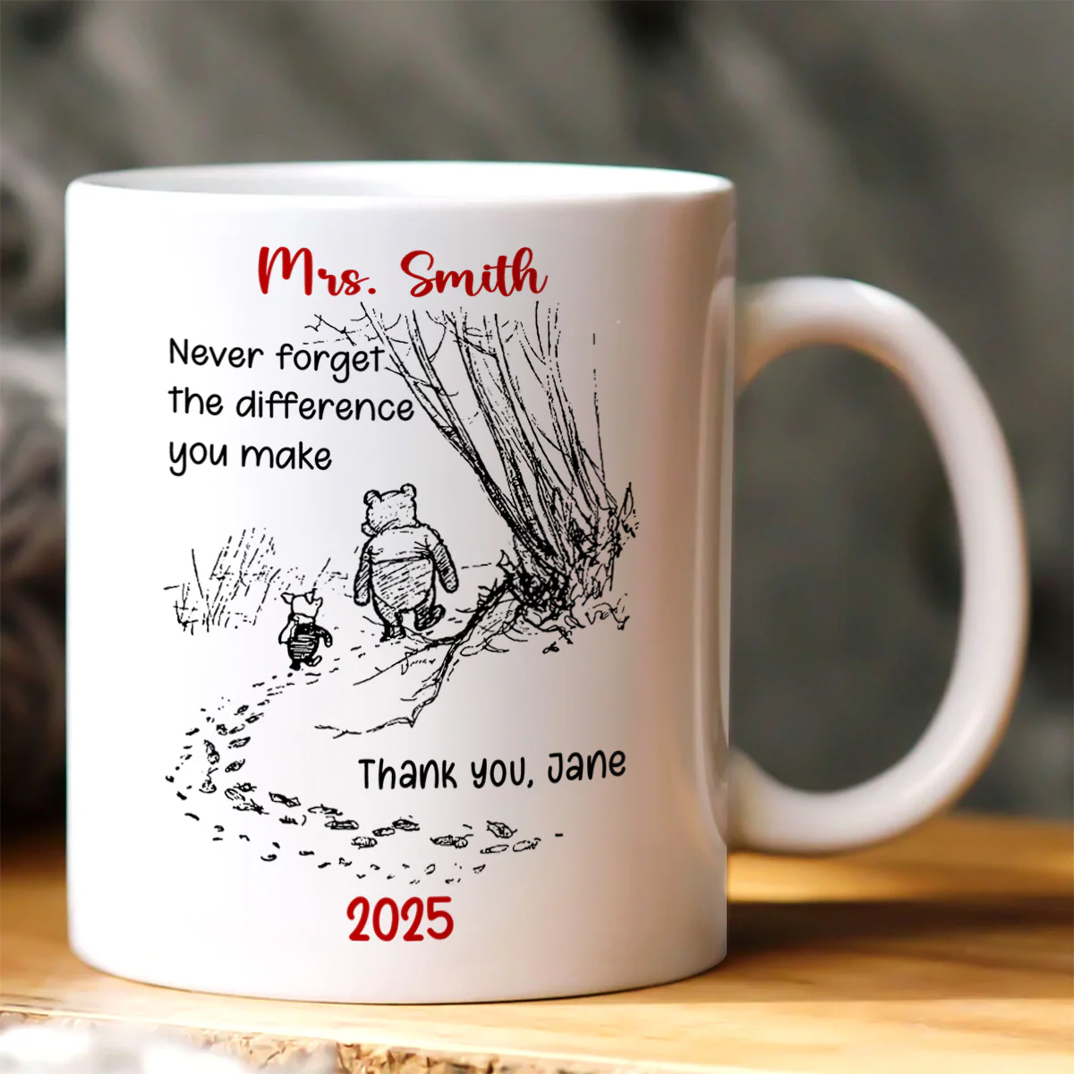 Special Thanks To Special Souls - Personalized Ceramic Coffee Mug - Image 2