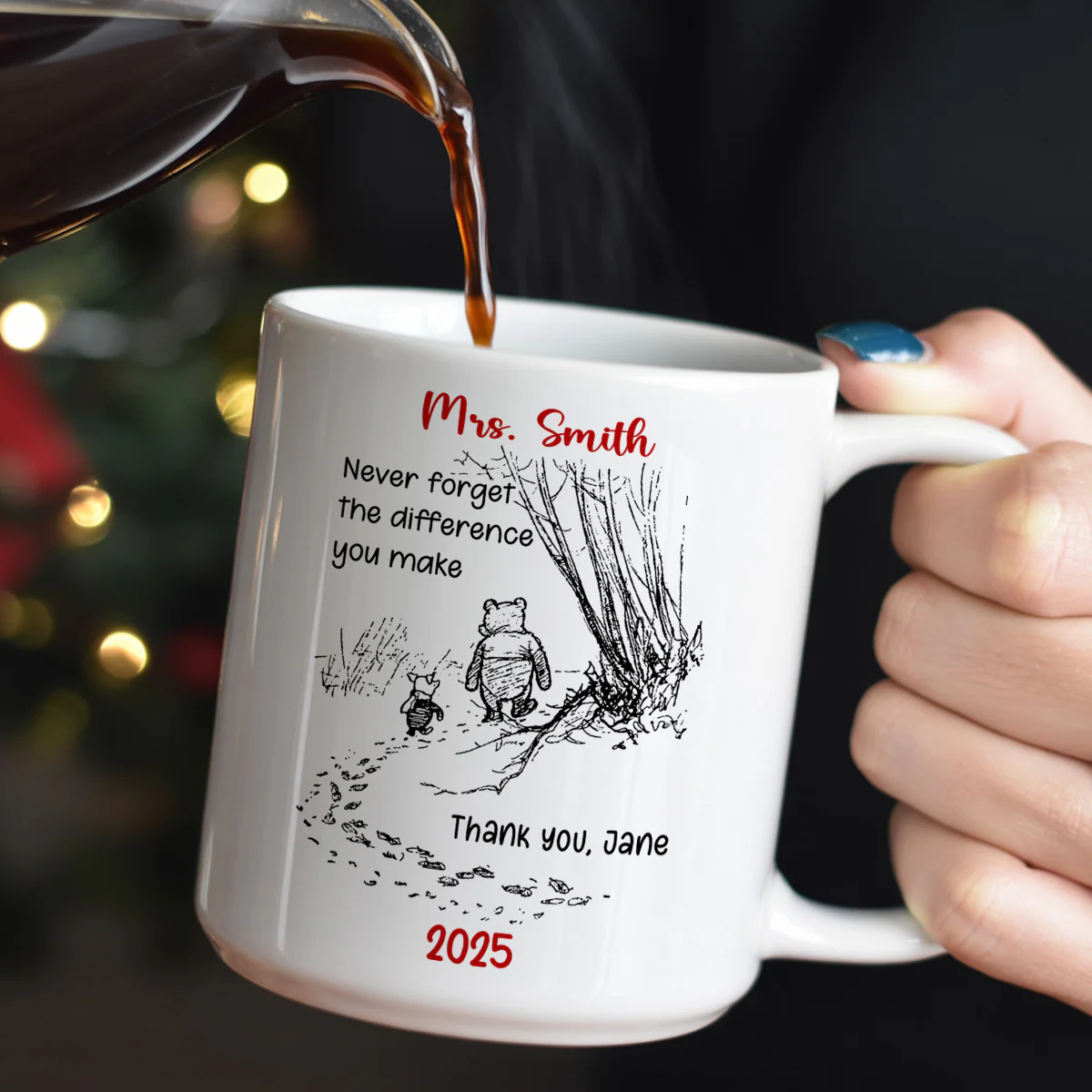 Special Thanks To Special Souls - Personalized Ceramic Coffee Mug - Image 3
