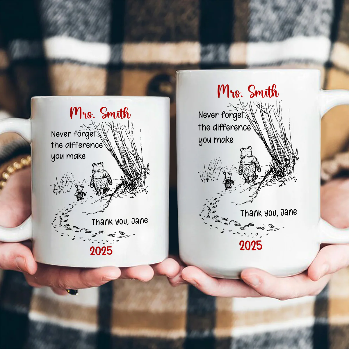 Special Thanks To Special Souls - Personalized Ceramic Coffee Mug - Image 4