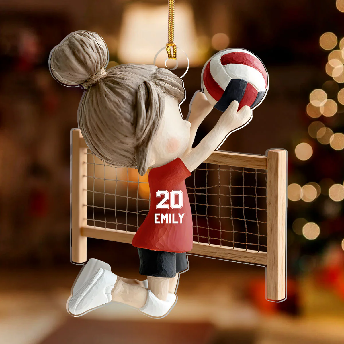 Spirit Of The Serve - Personalized 1-Layer Acrylic Ornament - Image 2