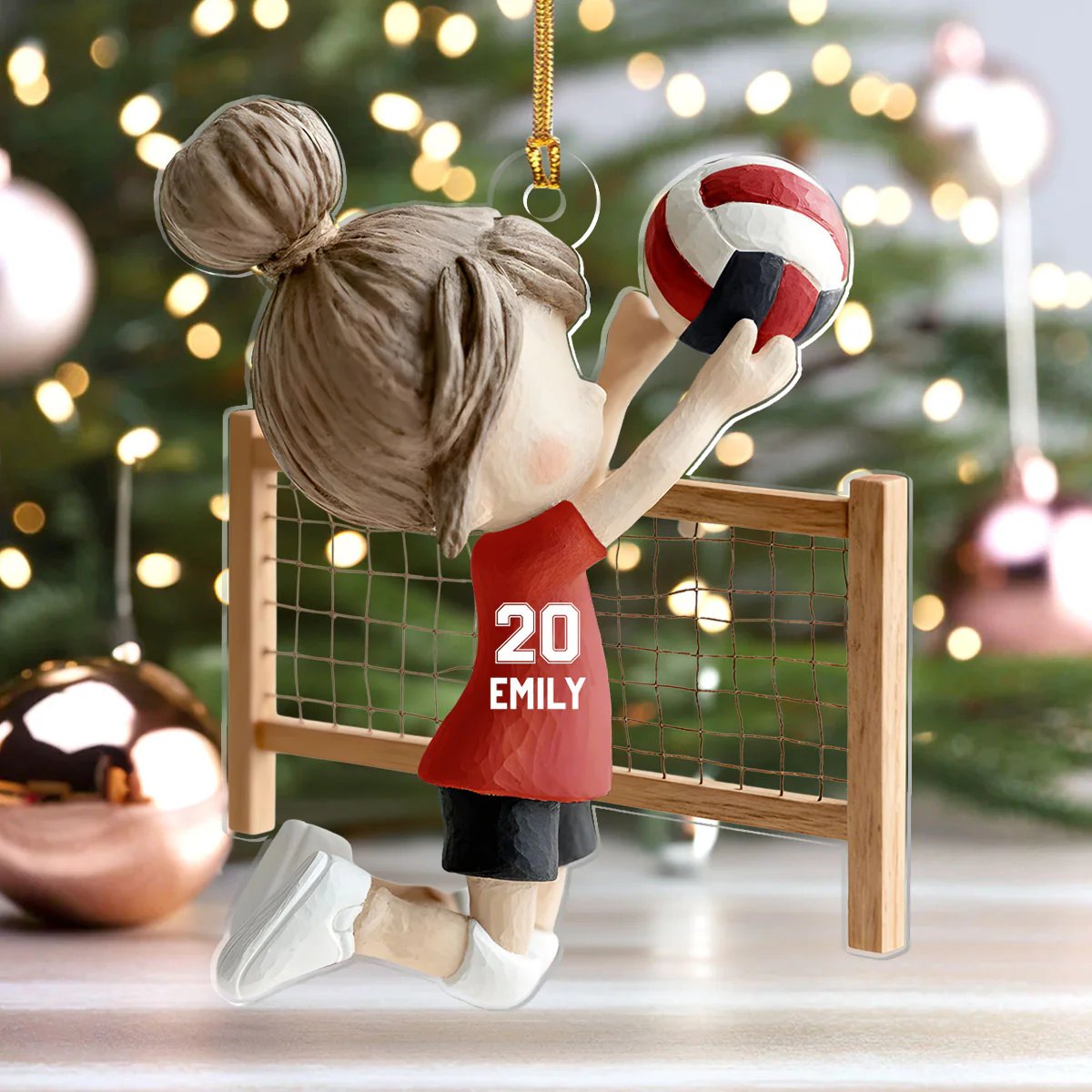 Spirit Of The Serve - Personalized 1-Layer Acrylic Ornament - Image 4
