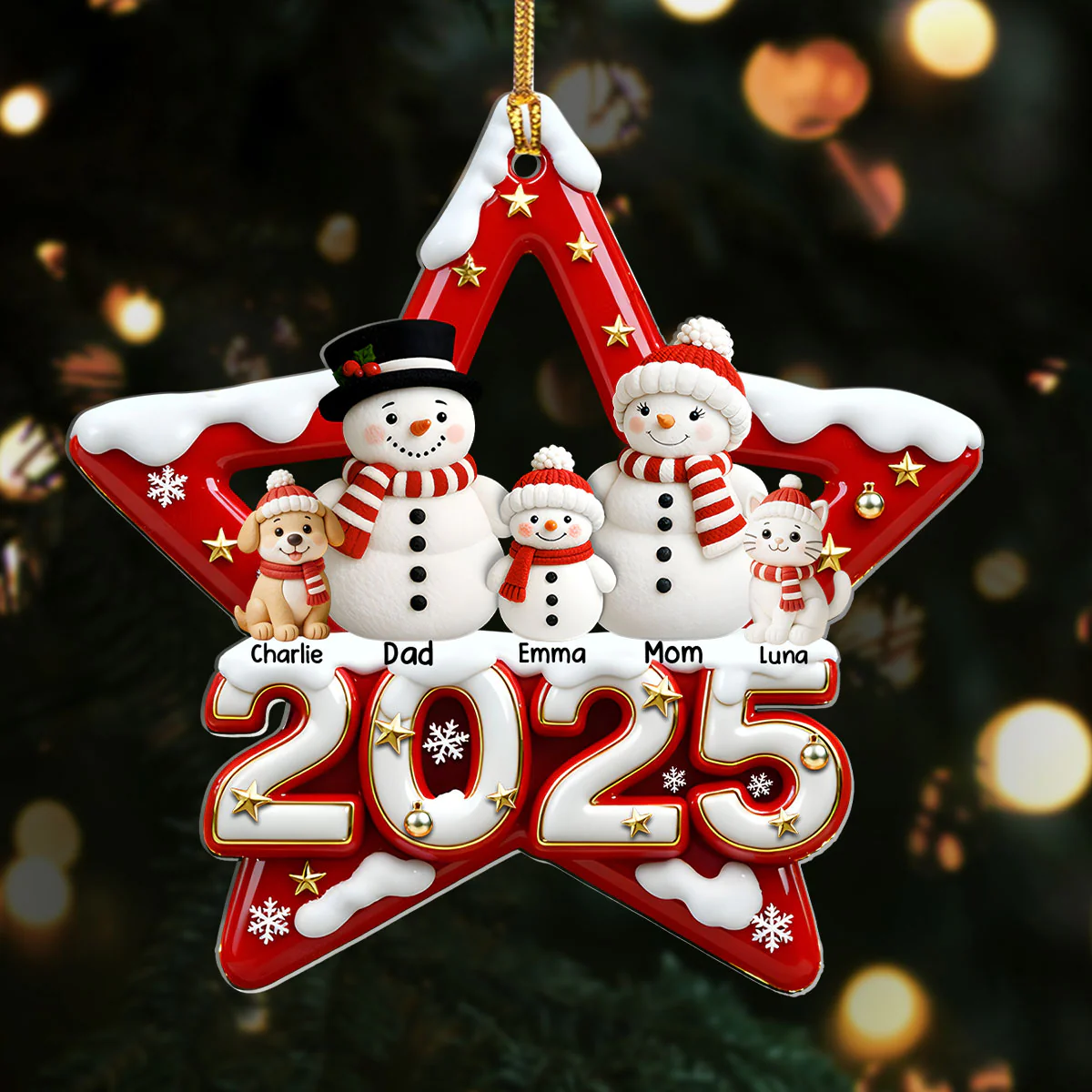 Star Of Love 2025 - Personalized 1-Layer Acrylic Ornament