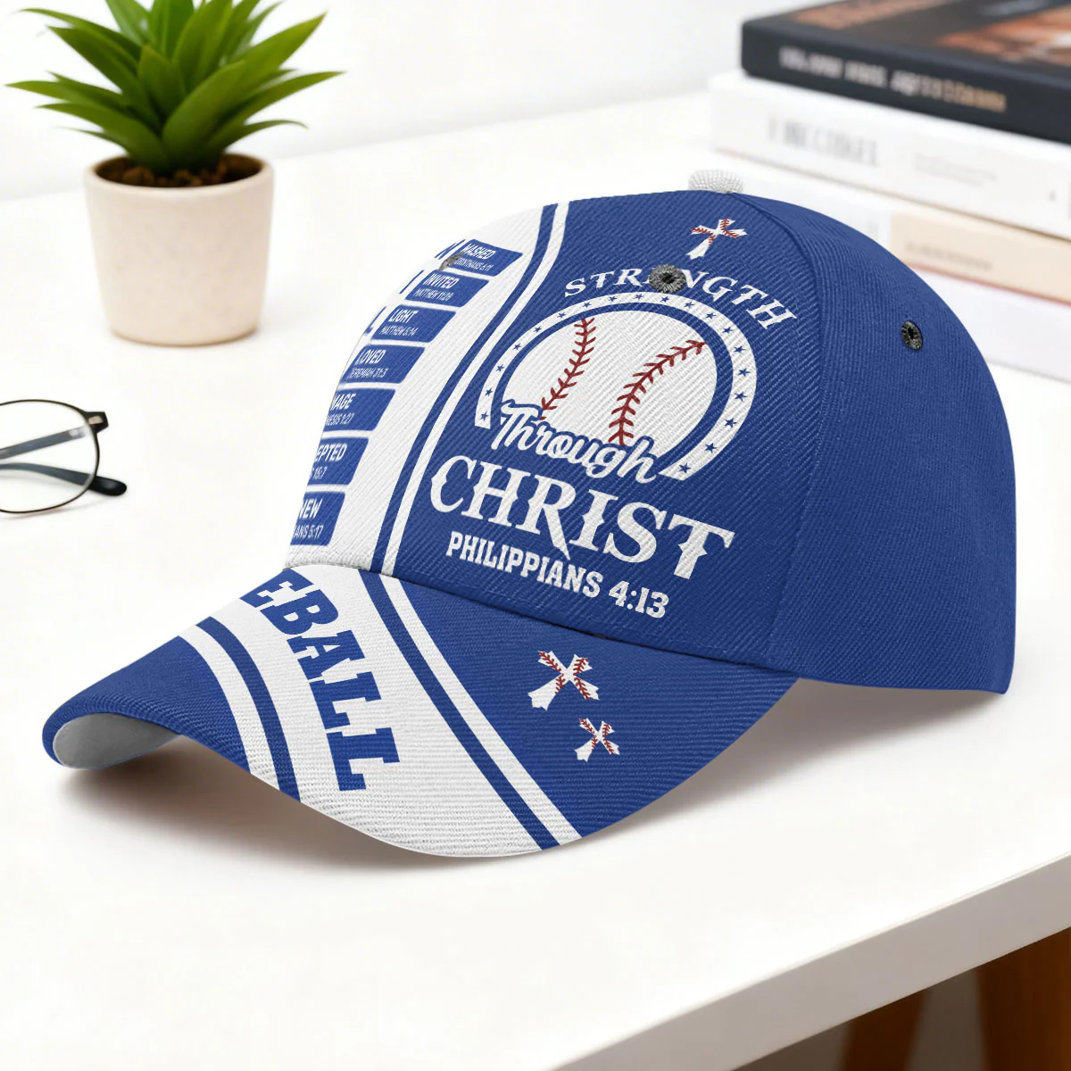 Strength Through Christ - Personalized Kid Classic Cap - Image 6