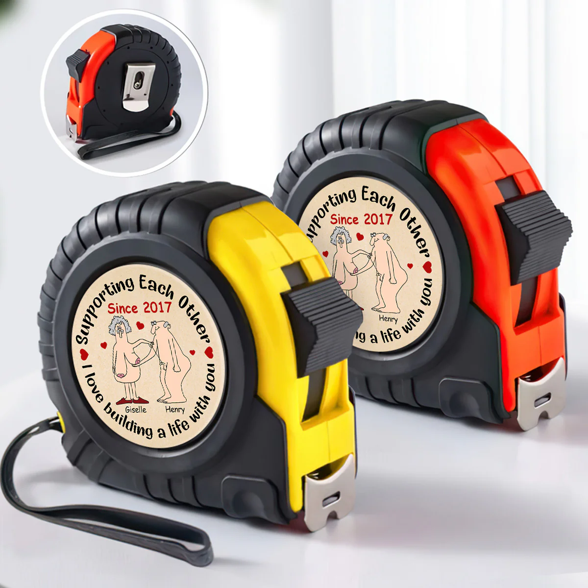 Supporting Each Other - Personalized Tape Measure - Image 3