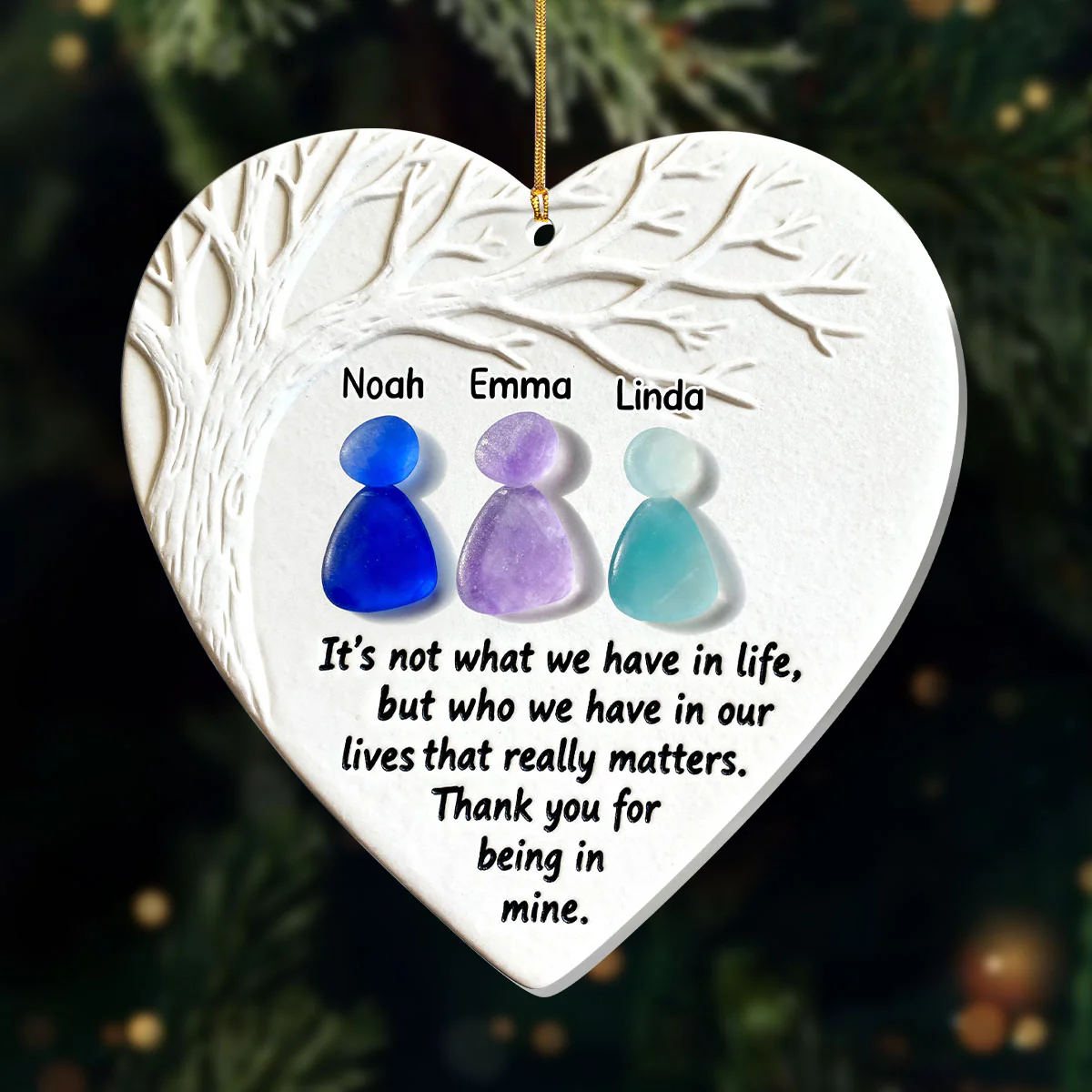 Thank You For Being In Mine - Personalized 1-Layer Acrylic Ornament
